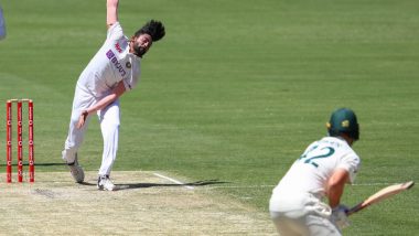 India vs Australia Stat Highlights 4th Test 2021 Day 2: Hosts Manage 369 on a Rain-Hit Day