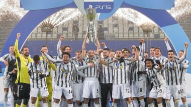 Cristiano Ronaldo Reacts to Juventus Winning Supercoppa Italiana Finals Against Napoli, Team Bianconeri Goes Berserk Celebrating Their BIG WIN (Watch Video)