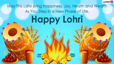 Lohri 2021 Wishes: WhatsApp Stickers, HD Images, GIF Greetings, Quotes and Photo Messages To Celebrate Harvest Festival of Punjab