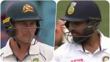 Marnus Labuschagne Gets Chirpy With Rohit Sharma During IND vs AUS 3rd Test Day 2, Asks, ‘What Did You Do In Quarantine’ (Watch Video)