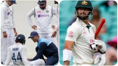 Matthew Wade’s Fist Bump to Hanuma Vihari During IND vs AUS, 3rd Test 2021 Day 2 Impresses Netizens (Watch Video)