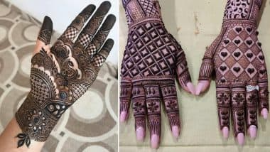 Mehndi Designs for Akhuratha Sankashti Chaturthi 2021: From Arabic to Rajasthani, Latest Mehendi Patterns to Try on The Day Shri Ganesh is Worshipped