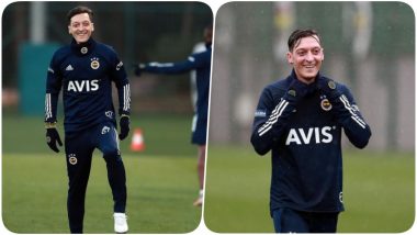 Mesut Ozil Trains Alone At Fenerbahce SK, Turkish Club Shares Photos of Former Arsenal Striker on Social Media (See Pics)
