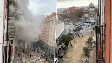Madrid Blast: At Least 2 Dead as Huge Explosion Rocks Building in Central Madrid, Emergency Services Deployed: Reports(Watch Video)