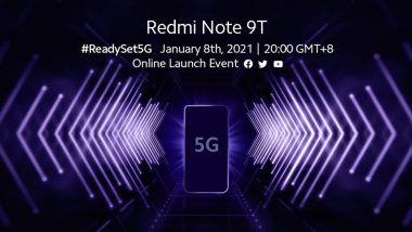 Redmi Note 9T 5G China Launch Confirmed for January 8, 2021