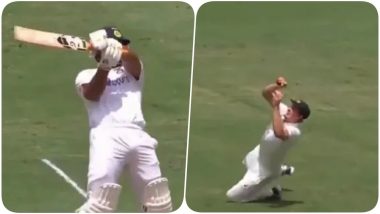 Cameron Green Takes Stunning Catch to Dismiss Rishabh Pant During IND vs AUS 4th Test 2020-21, Day 3 (Watch Video)