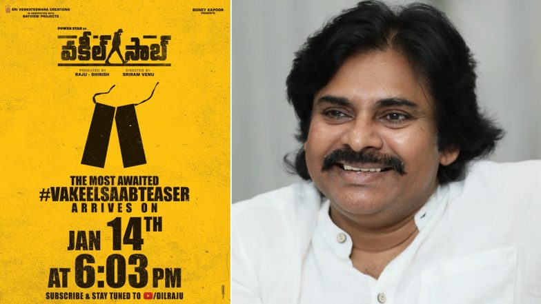 Vakeel Saab: Teaser Of Power Star Pawan Kalyan’s Film To Release On January 14, Producer Boney Kapoor Confirms
