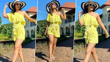 Hina Khan Looks Like a Ray of Sunshine in her Yellow Co-ord Set (View Pics)