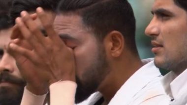 Mohammed Siraj Breaks Down in Tears During National Anthem at the Start of India vs Australia 3rd Test 2021 at SCG (Watch Video)