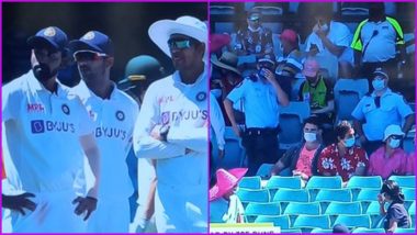 Police Removes Few Spectators from SCG After Mohammed Siraj’s Repeated Complaint of Racial Abuse During India vs Australia 3rd Test 2021 Day 4 (Watch Video)