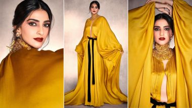 Sonam Kapoor Shining Like a 'Solid Gold' in This Stephane Rolland Dress (View Pics)