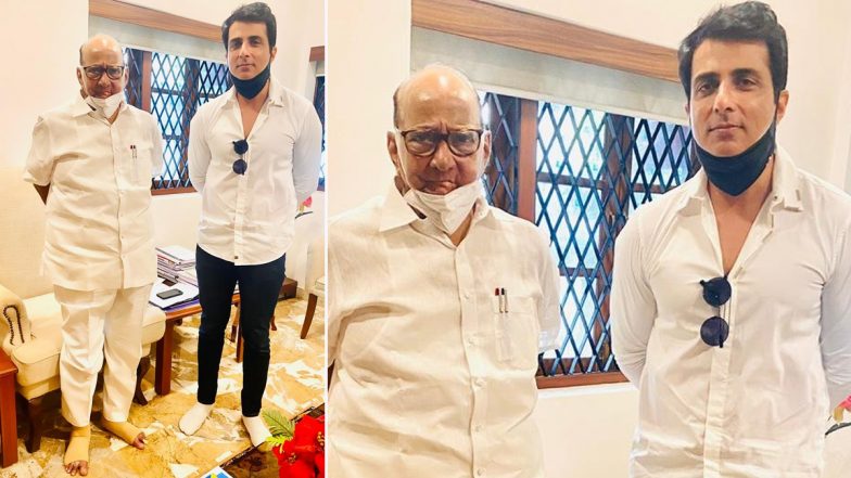 Sonu Sood Meets Sharad Pawar After BMC Issues Notice to the Actor for Illegal Construction at His Residence