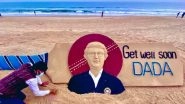 Get Well Soon DADA! Sudarsan Pattnaik Wishes Sourav Ganguly A Speedy Recovery With his Latest Sand Art