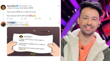 Tony Kakkar Tweets 'I Make a Hit Song… They Make a MEME,' And Twitterati  React With More Memes, Flood His Comment Section With Hilarious Jokes! | 👍  LatestLY