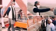 Kumbh Mela 2021: Uttarakhand CM Trivendra Singh Rawat Inspects Arrangements For The Holy Event, Visits Construction Site of Lal Tappad Flyover (Watch Video)