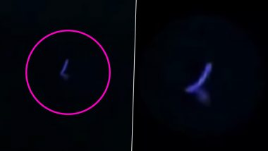 Mysterious UFO Spotted over Hawaiian Island by Several Witnesses! Viral Video Shows Strange Bright Blue Object Vanishing into the Sea