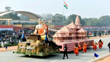 Uttar Pradesh Tableau Displaying Ram Temple Replica Bags First Prize in Republic Day 2021 Parade, Tripura and Uttarakhand Follow