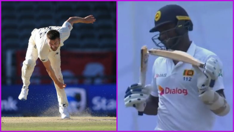 Mark Wood Breaks Angelo Mathews’ Bat into Two Pieces