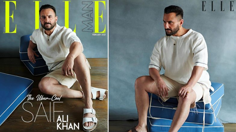 Saif Ali Khan's Uber Cool Avatar Sets The Elle Cover On Fire! (View Pics)