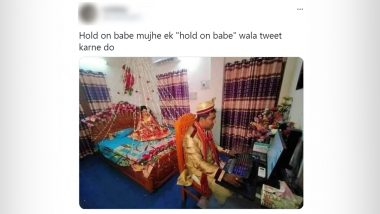 ‘Hold on Babe,’ Latest Funny Meme Trend Is the Best Thing on Internet RN! Indian Groom Sitting at Computer While His Newly-Wed Wife Waits in the Background Sparks Hilarious Jokes