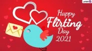 Flirting Day 2021 Messages, HD Wallpapers & Quotes: Share GIFs,  Facebook Images, Telegram Messages & WhatsApp Stickers During Anti-Valentine Week