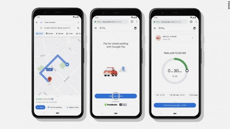 Google Maps "Pay for Street Parking' Feature