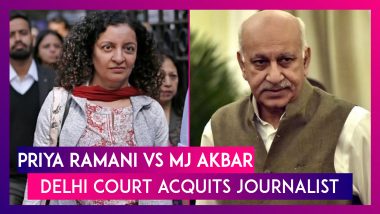 Priya Ramani vs MJ Akbar #MeToo: Delhi Court Acquits Journalist In Defamation Case Filed By Former Union Minister