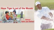 Amul Wishes Tiger Woods A Speedy Recovery in Latest Topical After Golf Star's Accident (See Post)