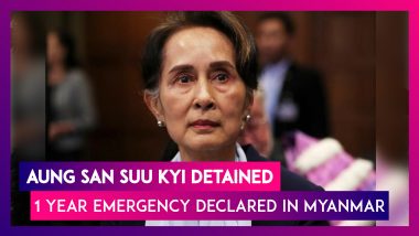 Aung San Suu Kyi Detained In Military Coup, One Year Emergency Declared In Myanmar
