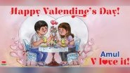 &lsquo;V Love It&rsquo; Amul Dedicates Latest Topical Ad to Valentine&rsquo;s Day 2021, Adorable Doodle Shows Animated Couple Enjoying &lsquo;Utterly Butterly&rsquo; Valentine Date (See Pic)