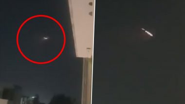 UFO in Ludhiana? Netizens Share Videos and Pics of an Unidentified Object in the Night Sky Wondering If It Is the Aliens or Meteors
