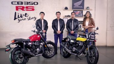 Honda CB350 RS Motorcycle Launched in India at Rs 1.96 Lakh; Check Bookings, Features & Specifications