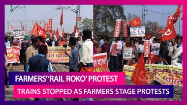 Farmers’ ‘Rail Roko’ Protest: Trains Stopped As Farmers Stage Protests At Stations, On Railway Tracks