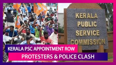 Kerala PSC Appointment Row: Kerala Students Union Protest Turns Violent, Police Resorts To Lathicharge