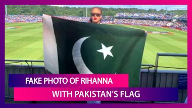 Fake Photo Of Rihanna With Pakistan's National Flag Doing The Rounds: Fact Check