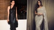 Fashion Faceoff: Mouni Roy or Karisma Kapoor, Who Nailed This Monochrome Sequined Saree By Manish Malhotra Better?