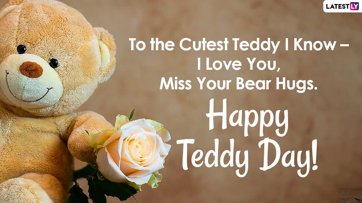 Happy Teddy Day 2021 Wishes and Cuddle Quotes: Cute Teddy Bear HD ...