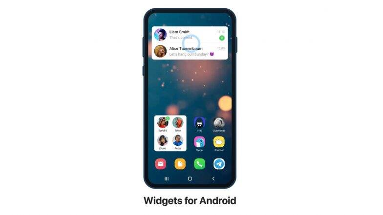 Telegram Home Screen Widget