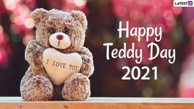 Teddy Day 2021 Images and HD Wallpapers For Free Download Online: WhatsApp Stickers, Signal Messages and Facebook Greetings to Share Valentine Week Wishes