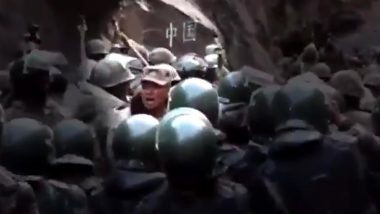 Galwan Valley Clash Video: Chinese State Media Releases Purported First Visuals of The Deadly Clash Between Indian Army And PLA Soldiers (Watch Video)