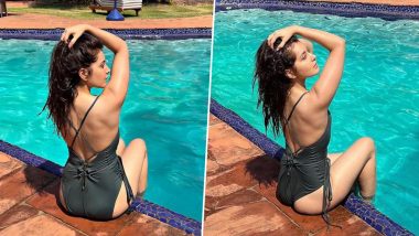 Raashi Khanna Enjoys a Day by the Pool in a Sexy Black Swimwear (View Pics)