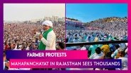 Farmer Protests: Mahapanchayat In Rajasthan Sees Thousands As Rakesh Tikait Addresses The Crowd