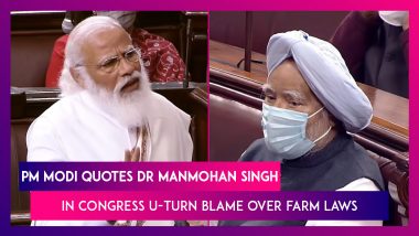 PM Narendra Modi Quotes Dr Manmohan Singh In Congress U-Turn Blame Over The Farm Laws In Rajya Sabha, Says Beware Of New FDI, 'Foreign Destructive Ideology’