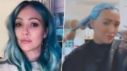 Pregnant Hilary Duff Debuts Electric Blue Hair, Says 'Gotta Have Fun Somehow'