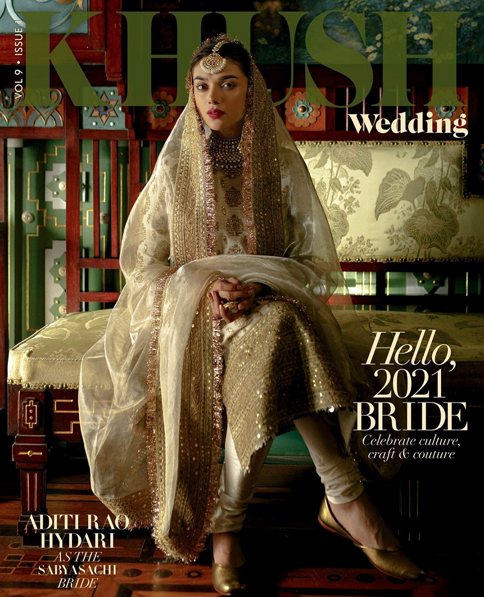 Presenting 'The Couture Story' | Aditi Rao Hydari Paints a Regal Picture in Sabyasachi for Khush Wedding Magazine | Latest Photos, Images & Galleries | LatestLY.com