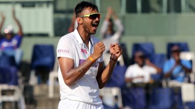 Axar Patel Rattles England’s Batting Order in Day-Night Test, Netizens Hail Local Boy’s Spectacular Show at Narendra Modi Cricket Stadium