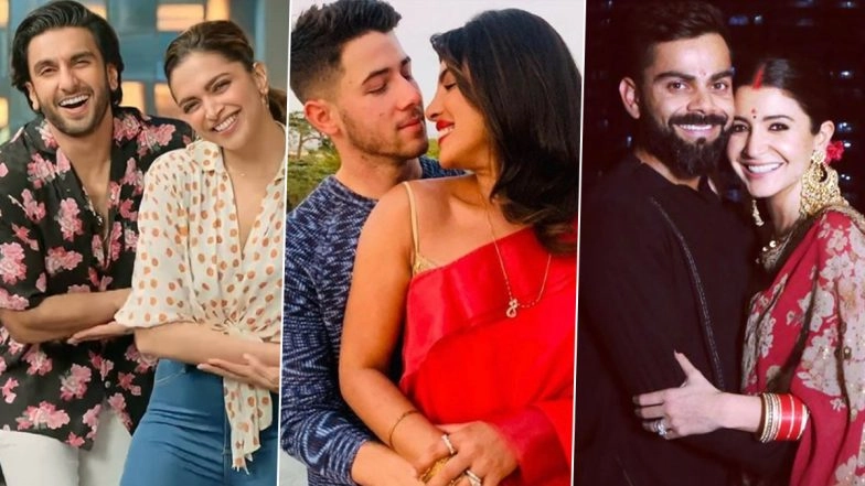 Valentine’s Day 2021: Deepika Padukone-Ranveer Singh, Priyanka Chopra-Nick Jonas, Anushka Sharma-Virat Kohli – Here’s Looking at Tinsel Town’s Most Adorable Couples!