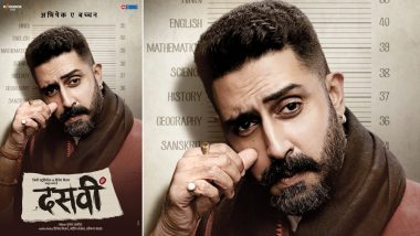 Dasvi: Abhishek Bachchan Introduces His Character From the Film With an Intriguing Poster (View Pic)