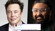 Elon Musk Calls Himself an 'Alien' as Kunal Shah Adresses Him as 'Dark Lord'! Check out the Hilarious Tweet Exchange and Reactions
