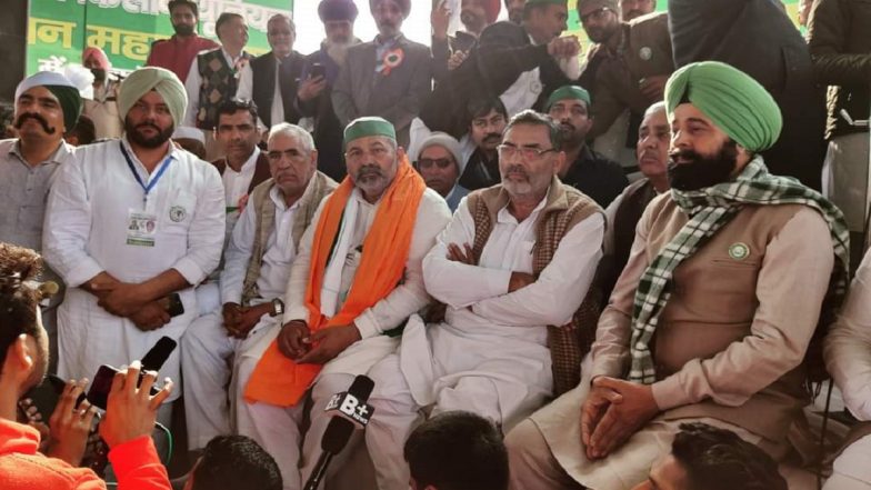 Rakesh Tikait Addresses ‘Mahapanchayat’ at Kurukshetra, Criticises PM Narendra Modi’s Remark on Protesters